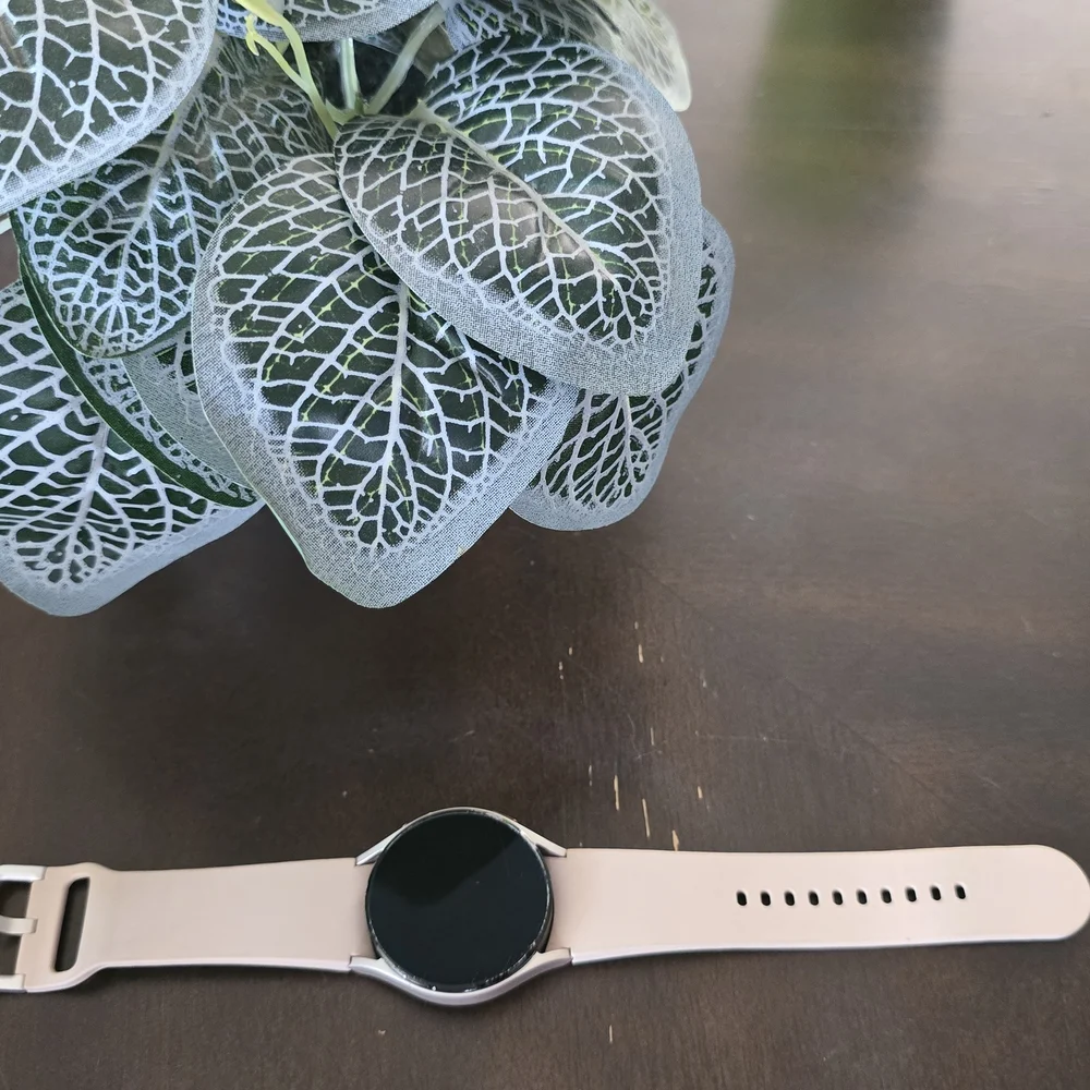 Samsung Smartwatch with Beige Strap